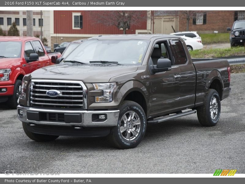 Caribou / Medium Earth Gray 2016 Ford F150 XLT SuperCab 4x4