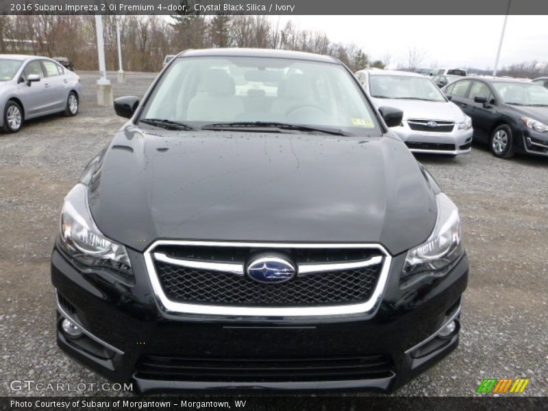 Crystal Black Silica / Ivory 2016 Subaru Impreza 2.0i Premium 4-door