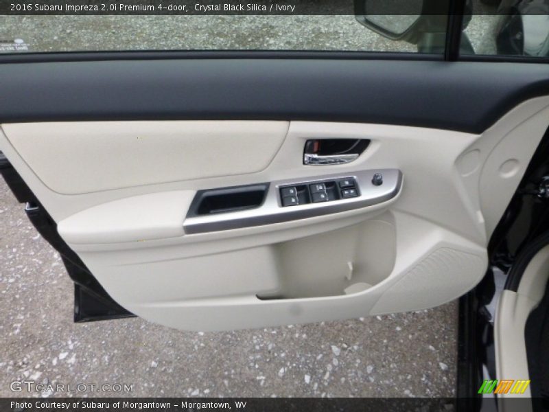 Crystal Black Silica / Ivory 2016 Subaru Impreza 2.0i Premium 4-door