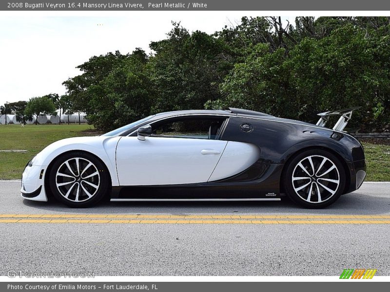 Pearl Metallic / White 2008 Bugatti Veyron 16.4 Mansory Linea Vivere