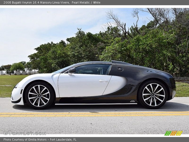 Pearl Metallic / White 2008 Bugatti Veyron 16.4 Mansory Linea Vivere