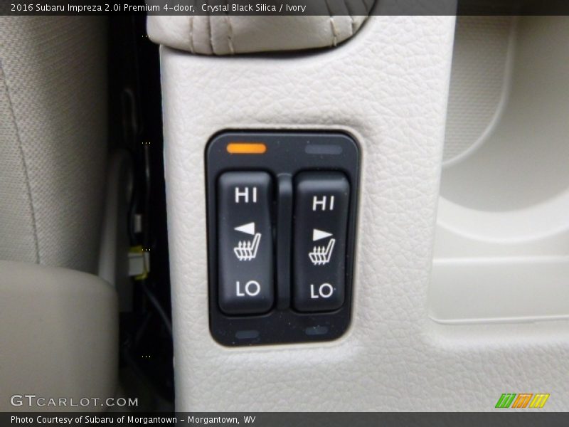 Crystal Black Silica / Ivory 2016 Subaru Impreza 2.0i Premium 4-door