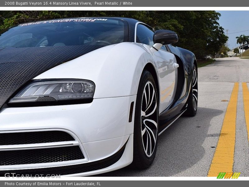 Pearl Metallic / White 2008 Bugatti Veyron 16.4 Mansory Linea Vivere