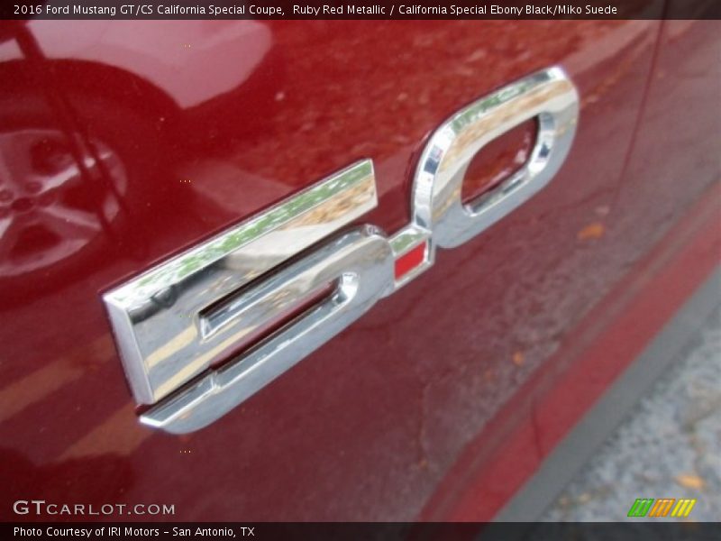 Ruby Red Metallic / California Special Ebony Black/Miko Suede 2016 Ford Mustang GT/CS California Special Coupe