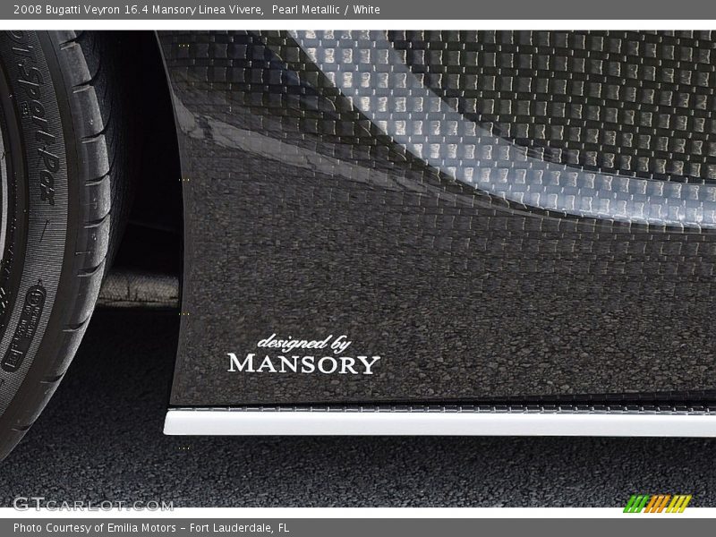 Pearl Metallic / White 2008 Bugatti Veyron 16.4 Mansory Linea Vivere