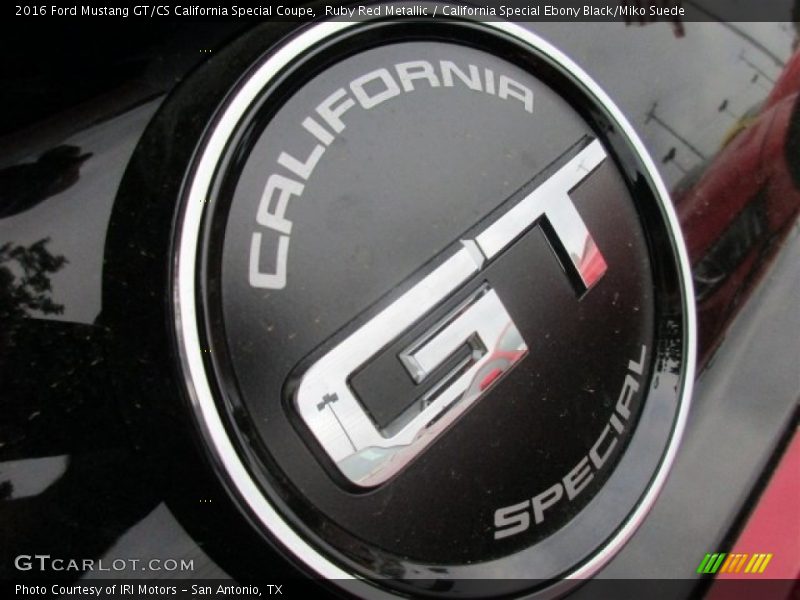 Ruby Red Metallic / California Special Ebony Black/Miko Suede 2016 Ford Mustang GT/CS California Special Coupe