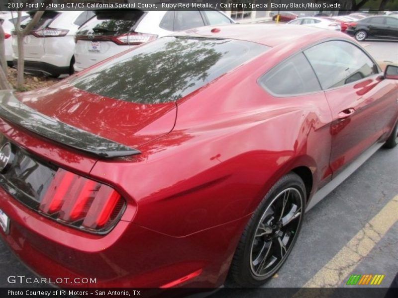 Ruby Red Metallic / California Special Ebony Black/Miko Suede 2016 Ford Mustang GT/CS California Special Coupe