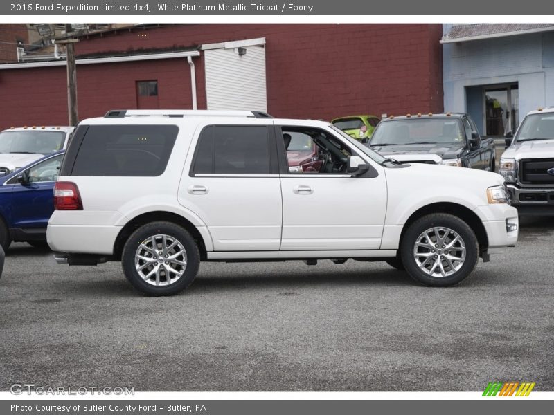 White Platinum Metallic Tricoat / Ebony 2016 Ford Expedition Limited 4x4