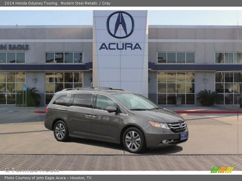 Modern Steel Metallic / Gray 2014 Honda Odyssey Touring