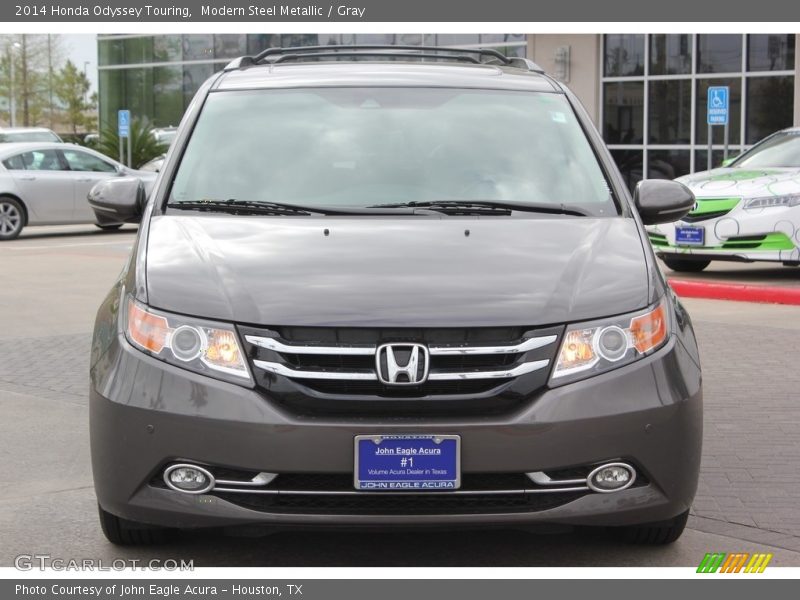 Modern Steel Metallic / Gray 2014 Honda Odyssey Touring