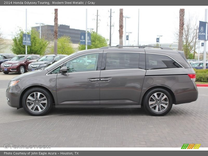 Modern Steel Metallic / Gray 2014 Honda Odyssey Touring