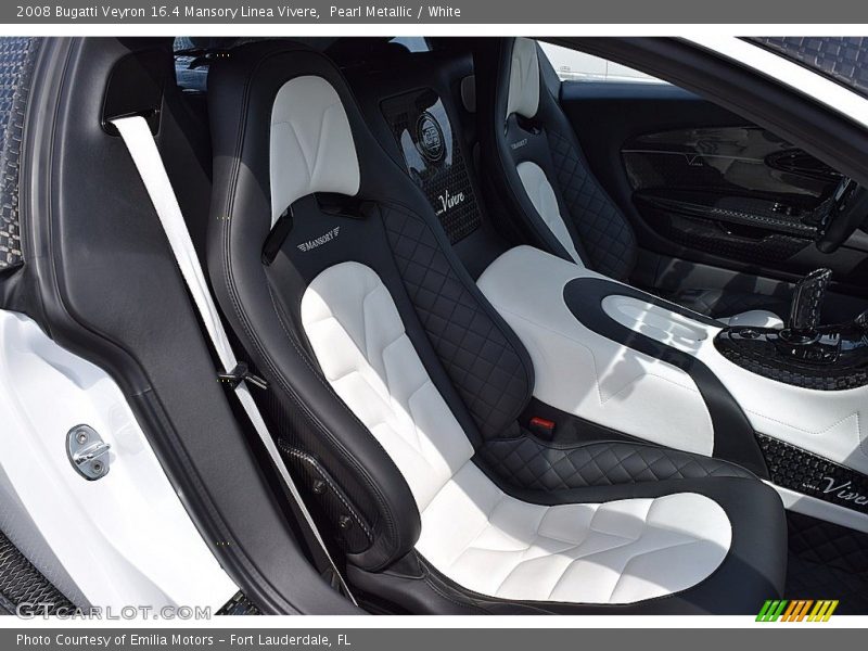 Pearl Metallic / White 2008 Bugatti Veyron 16.4 Mansory Linea Vivere