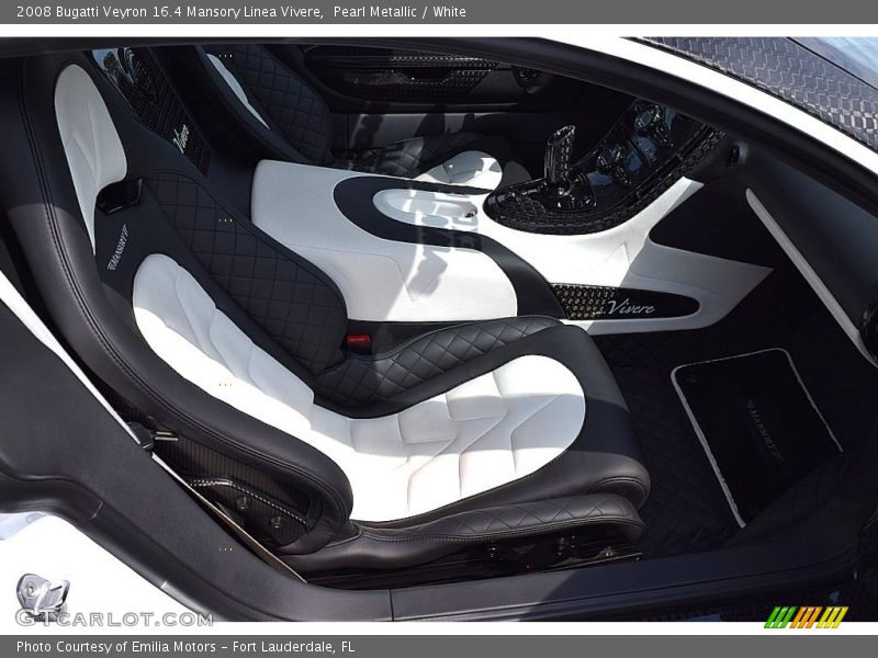 Pearl Metallic / White 2008 Bugatti Veyron 16.4 Mansory Linea Vivere