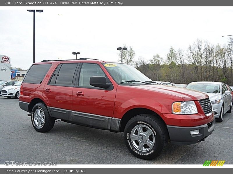 Laser Red Tinted Metallic / Flint Grey 2003 Ford Expedition XLT 4x4