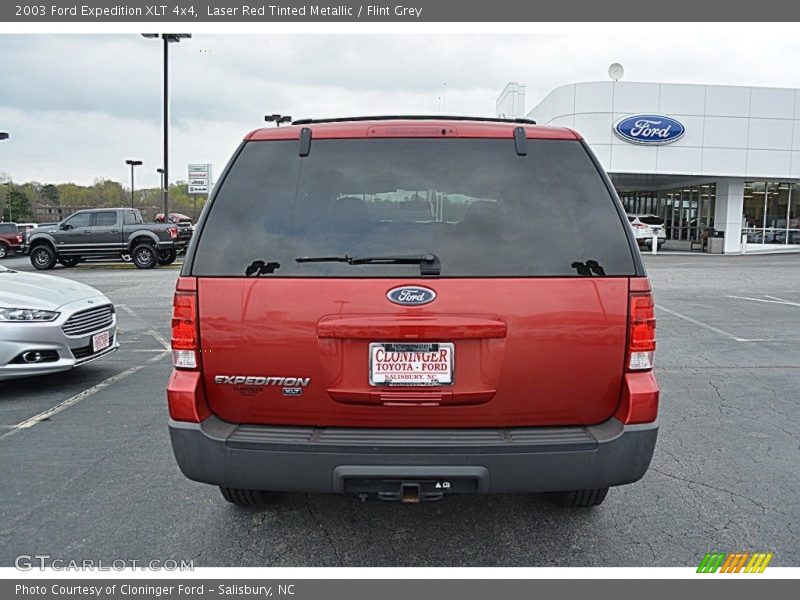 Laser Red Tinted Metallic / Flint Grey 2003 Ford Expedition XLT 4x4