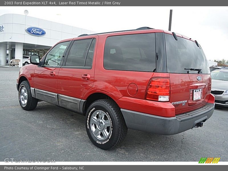 Laser Red Tinted Metallic / Flint Grey 2003 Ford Expedition XLT 4x4