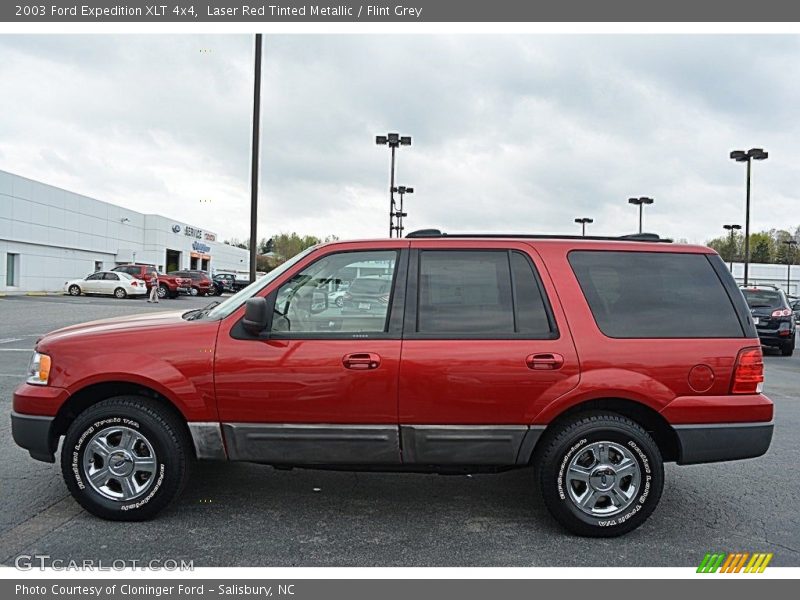 Laser Red Tinted Metallic / Flint Grey 2003 Ford Expedition XLT 4x4