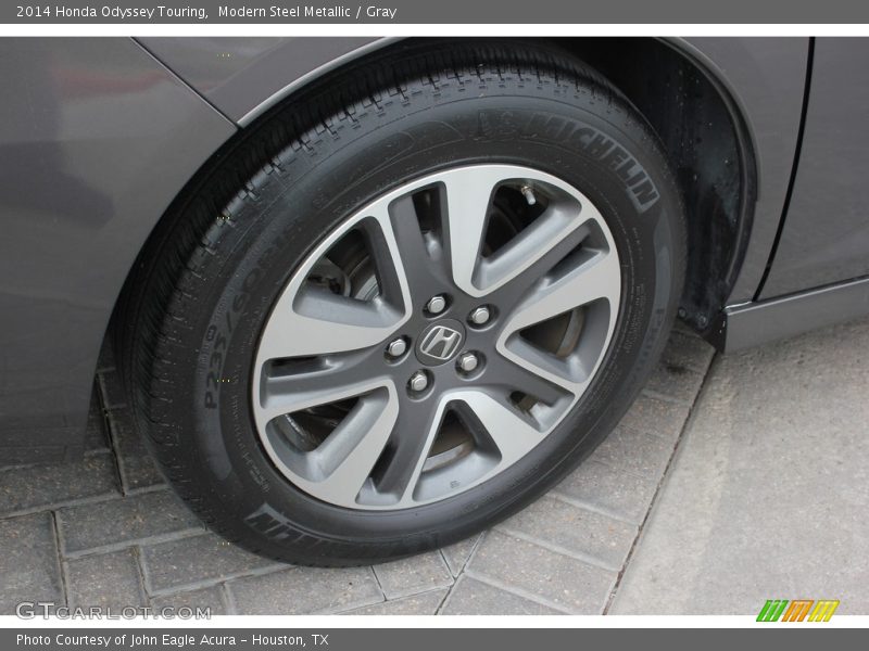 Modern Steel Metallic / Gray 2014 Honda Odyssey Touring