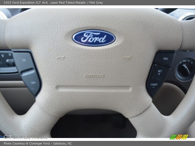Laser Red Tinted Metallic / Flint Grey 2003 Ford Expedition XLT 4x4