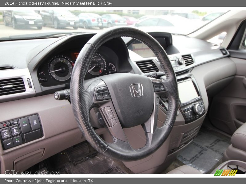 Modern Steel Metallic / Gray 2014 Honda Odyssey Touring