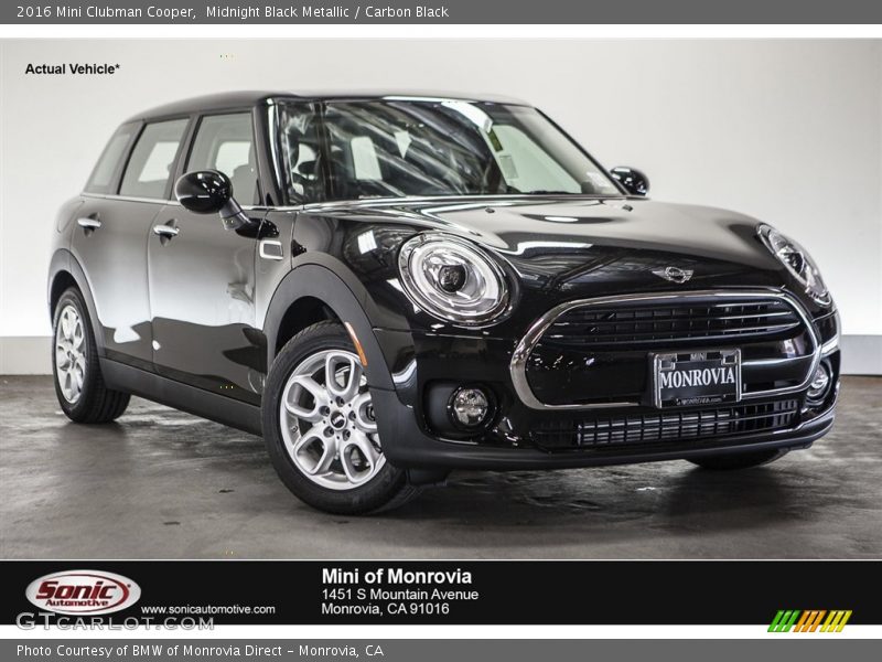 Midnight Black Metallic / Carbon Black 2016 Mini Clubman Cooper