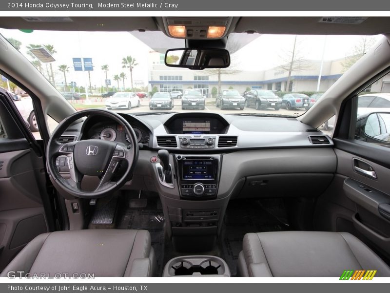 Modern Steel Metallic / Gray 2014 Honda Odyssey Touring