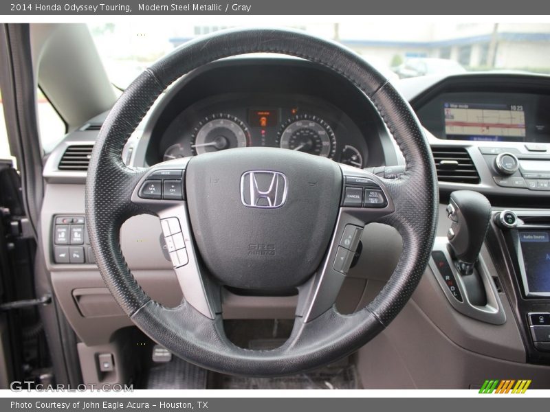Modern Steel Metallic / Gray 2014 Honda Odyssey Touring