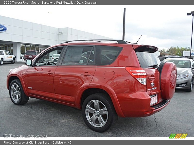 Barcelona Red Metallic / Dark Charcoal 2009 Toyota RAV4 Sport