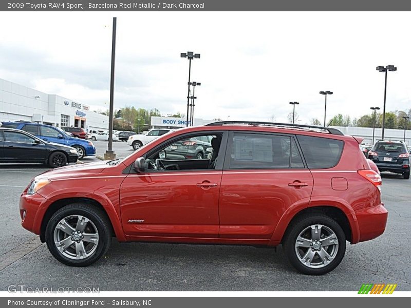 Barcelona Red Metallic / Dark Charcoal 2009 Toyota RAV4 Sport