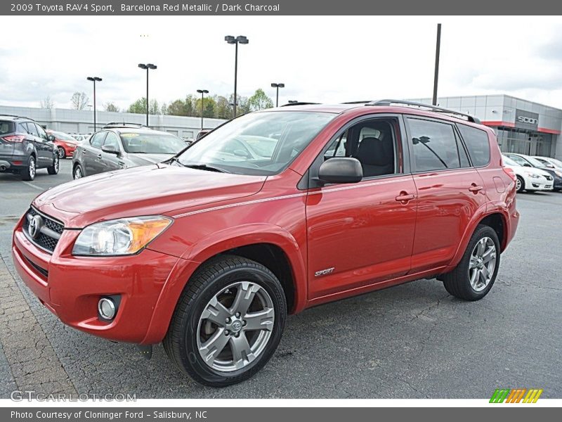 Barcelona Red Metallic / Dark Charcoal 2009 Toyota RAV4 Sport