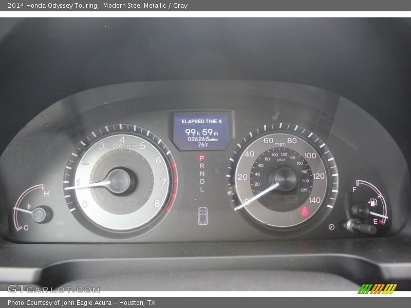 Modern Steel Metallic / Gray 2014 Honda Odyssey Touring