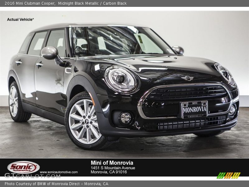 Midnight Black Metallic / Carbon Black 2016 Mini Clubman Cooper