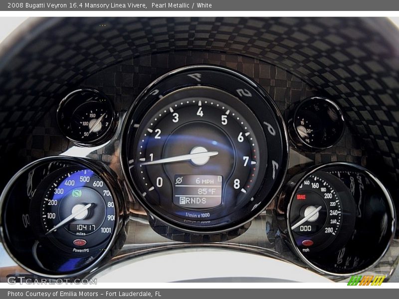  2008 Veyron 16.4 Mansory Linea Vivere 16.4 Mansory Linea Vivere Gauges