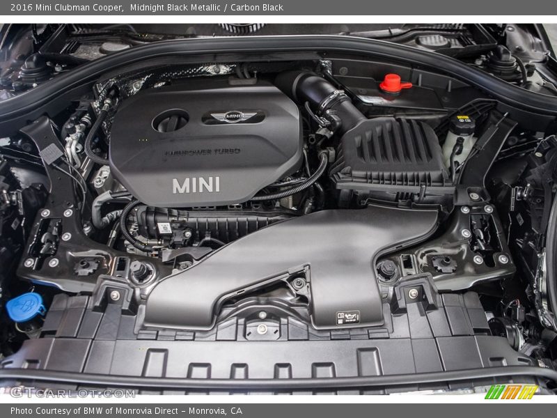  2016 Clubman Cooper Engine - 1.5 Liter TwinPower Turbocharged DOHC 12-Valve VVT 3 Cylinder