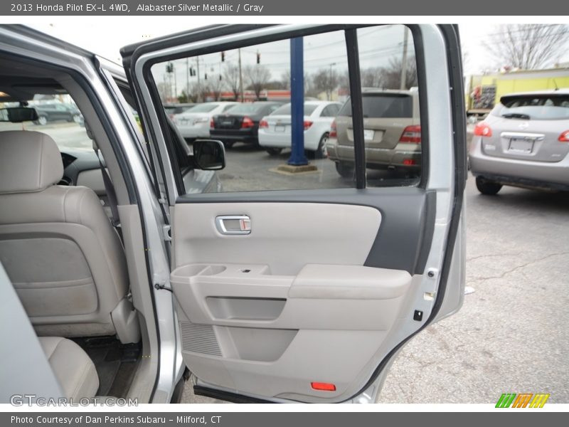 Alabaster Silver Metallic / Gray 2013 Honda Pilot EX-L 4WD