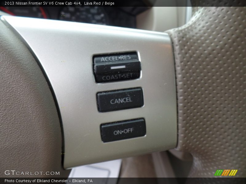 Lava Red / Beige 2013 Nissan Frontier SV V6 Crew Cab 4x4