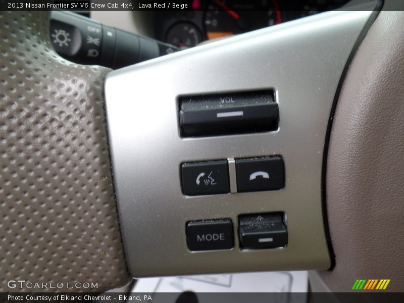 Lava Red / Beige 2013 Nissan Frontier SV V6 Crew Cab 4x4