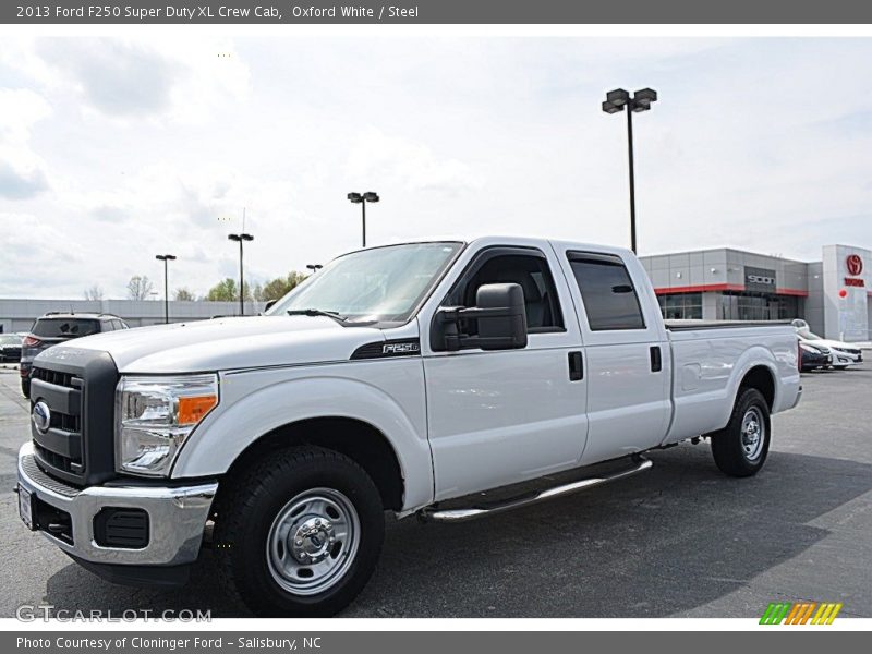 Oxford White / Steel 2013 Ford F250 Super Duty XL Crew Cab
