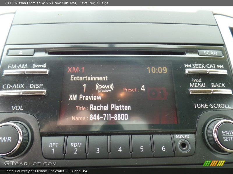Lava Red / Beige 2013 Nissan Frontier SV V6 Crew Cab 4x4