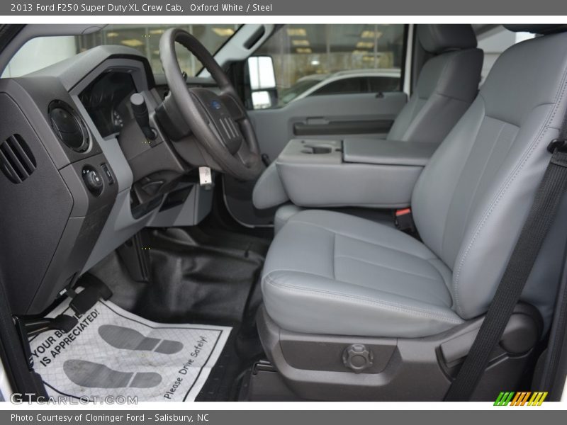 Oxford White / Steel 2013 Ford F250 Super Duty XL Crew Cab