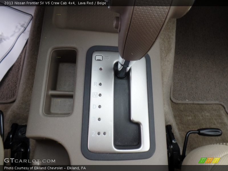 Lava Red / Beige 2013 Nissan Frontier SV V6 Crew Cab 4x4