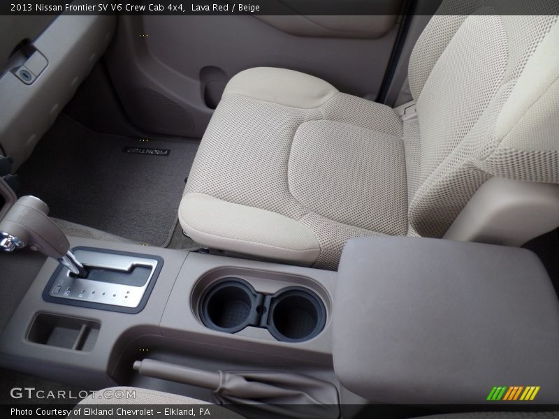 Lava Red / Beige 2013 Nissan Frontier SV V6 Crew Cab 4x4