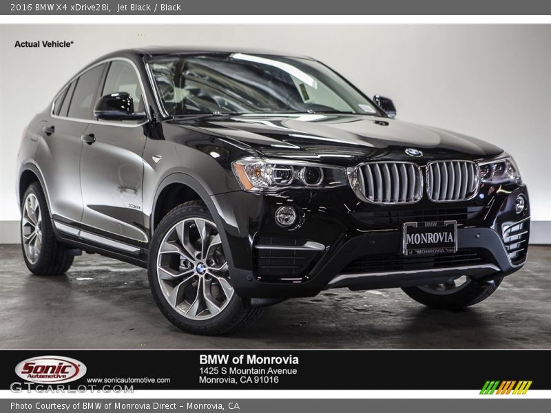 Jet Black / Black 2016 BMW X4 xDrive28i