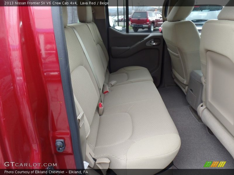 Lava Red / Beige 2013 Nissan Frontier SV V6 Crew Cab 4x4