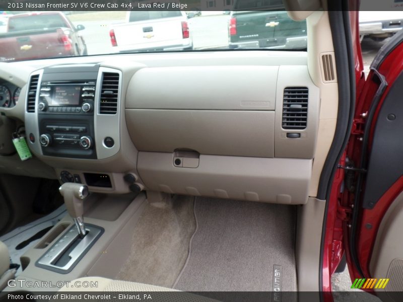 Lava Red / Beige 2013 Nissan Frontier SV V6 Crew Cab 4x4