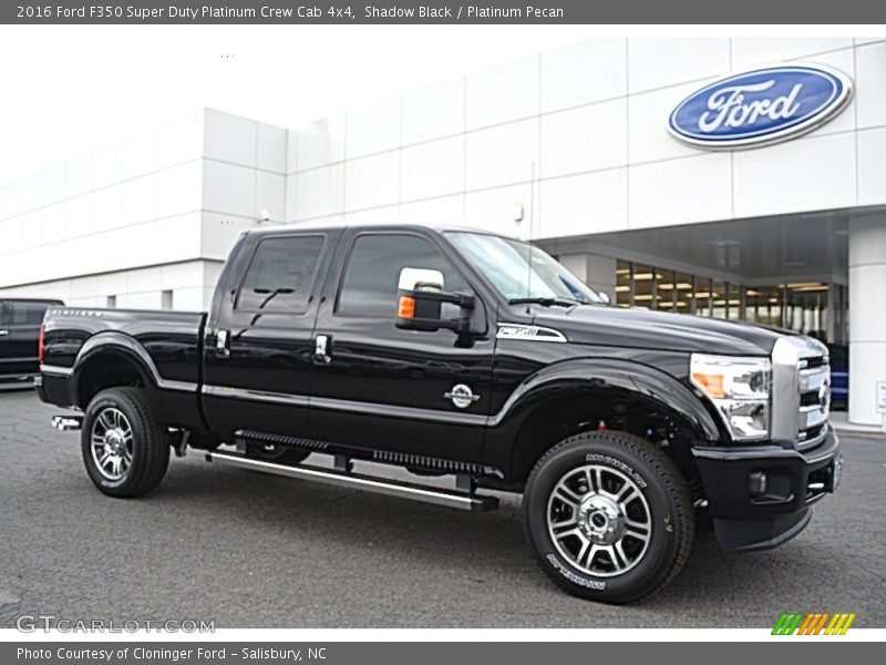 Shadow Black / Platinum Pecan 2016 Ford F350 Super Duty Platinum Crew Cab 4x4