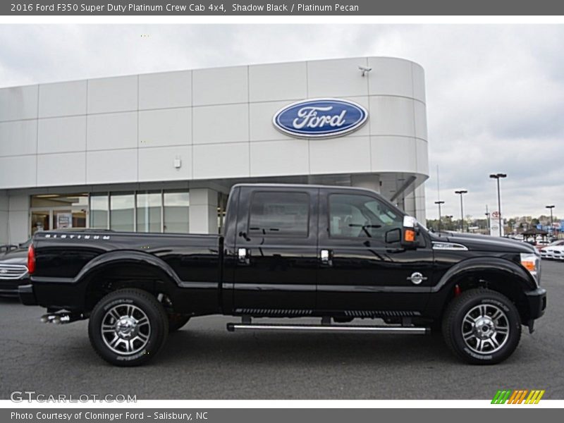 Shadow Black / Platinum Pecan 2016 Ford F350 Super Duty Platinum Crew Cab 4x4