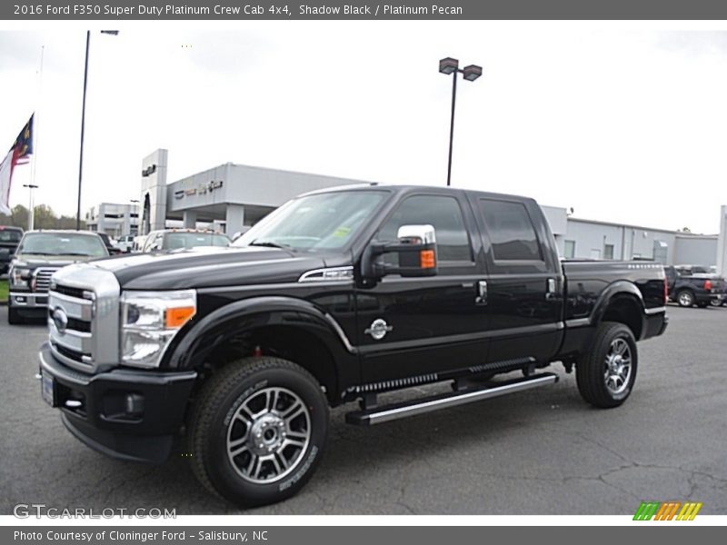 Shadow Black / Platinum Pecan 2016 Ford F350 Super Duty Platinum Crew Cab 4x4