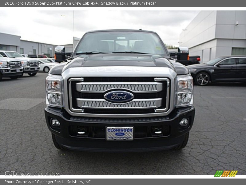 Shadow Black / Platinum Pecan 2016 Ford F350 Super Duty Platinum Crew Cab 4x4