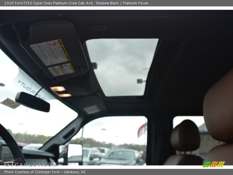 Shadow Black / Platinum Pecan 2016 Ford F350 Super Duty Platinum Crew Cab 4x4